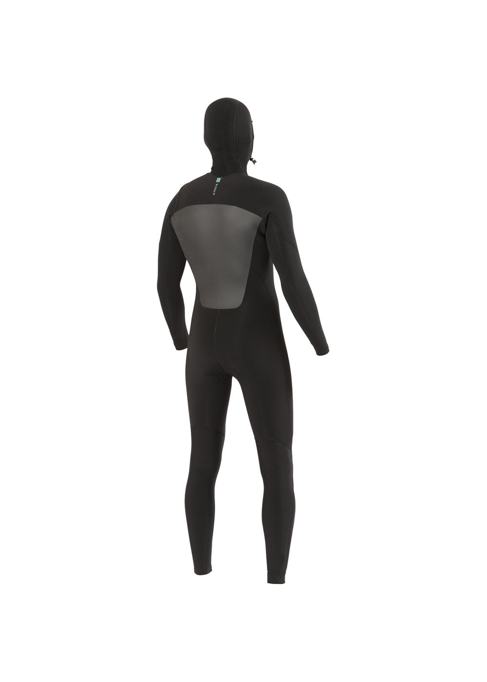 Vissla Seven Seas 5-4 Hood Chest Zip in Black, view 4