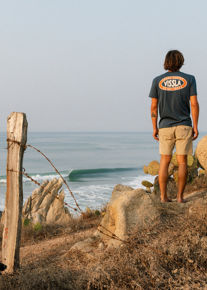 Vissla No See Ums Cord Eco 17" Elastic Walkshort in Dark Sand, view 2